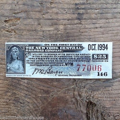 50 RAILROAD TRAIN BOND Coupon Collection
