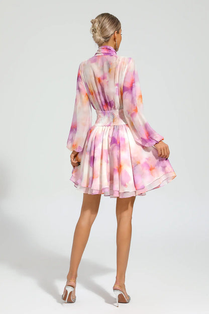 Sid Pink Floral Mini Dress