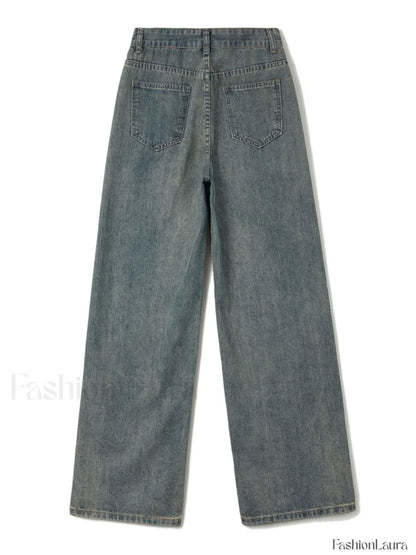90s Washed High Waist Boyfriend Jeans