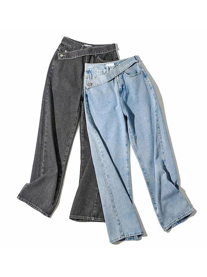 Women's Elegant Sloppy High Waisted Jeans | Great for All Seasons