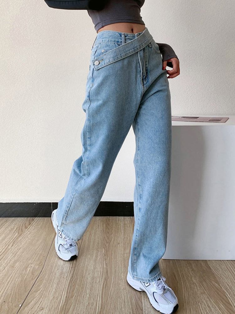 Women's Elegant Sloppy High Waisted Jeans | Great for All Seasons