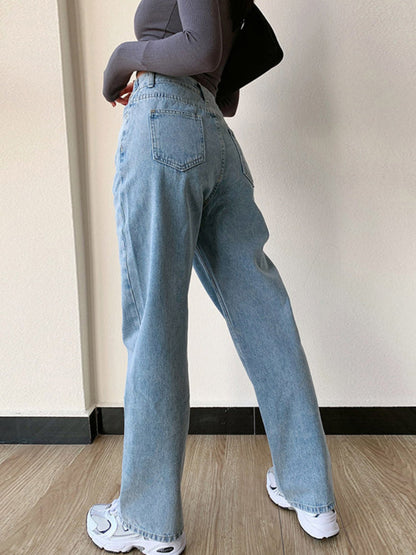 Women's Elegant Sloppy High Waisted Jeans | Great for All Seasons