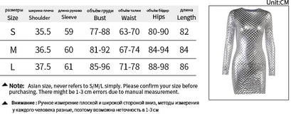 Voguable  Long Sleeve Cut Out Solid Skinny Mini Dress Winter Party Club Elegant Outfits Y2K