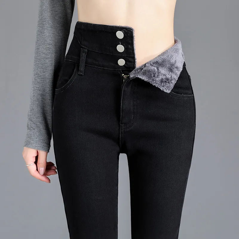 Women's Stretachable High-Waist Slim Denim Jeans | Great for Everyday Wear