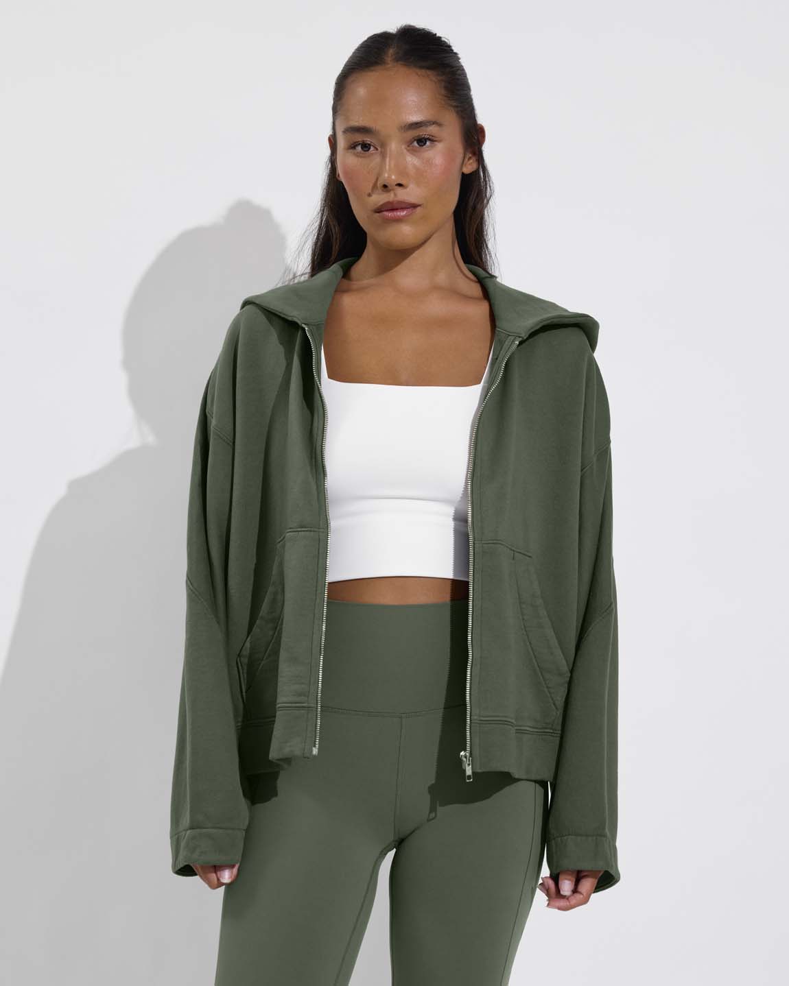 Beach Side Hoodie - Agave
