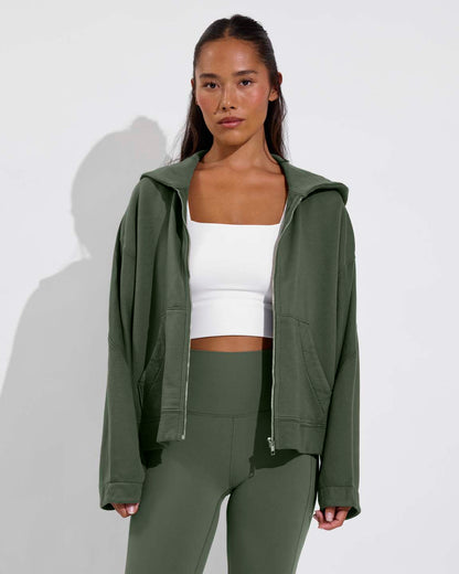 Beach Side Hoodie - Agave