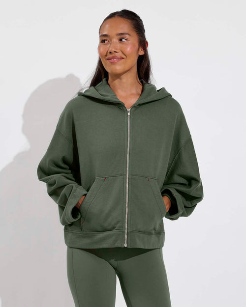 Beach Side Hoodie - Agave