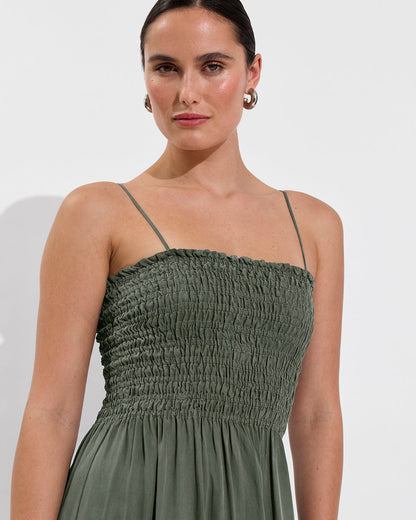 Cabana Maxi Dress - Agave