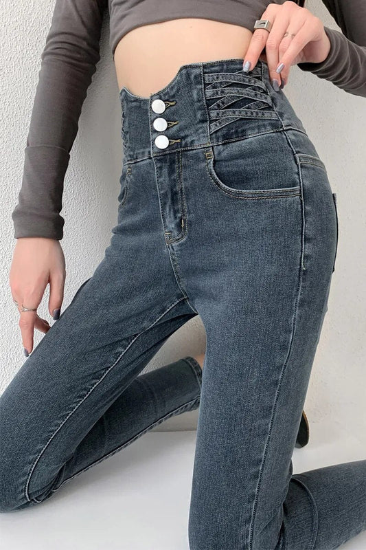 Women's Fashionable Hip Tight Lifting Skinny Jeans | For Everyday Wear