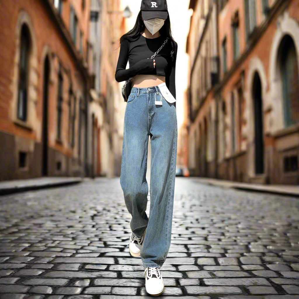 Women's Trendy Wide Leg High Waist Jeans | Great for All Seasons