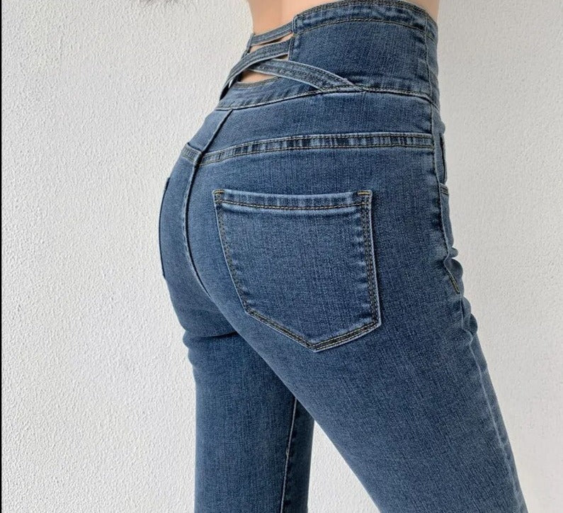 Women's Fashionable Hip Tight Lifting Skinny Jeans | For Everyday Wear