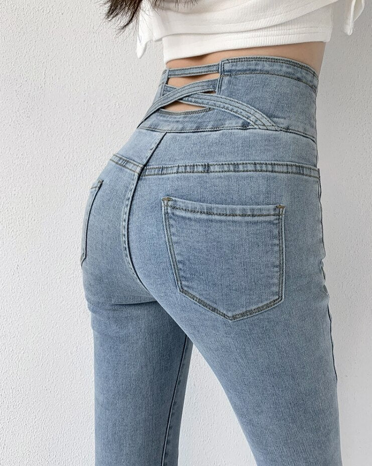 Women's Fashionable Hip Tight Lifting Skinny Jeans | For Everyday Wear