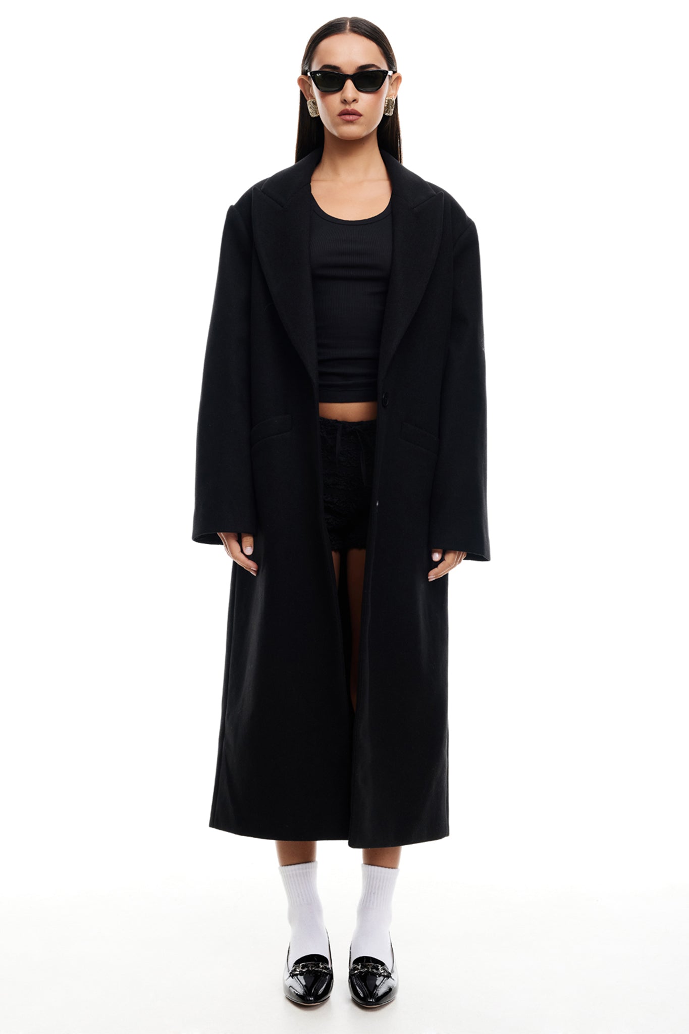 LIONESS Olsen Coat Onyx