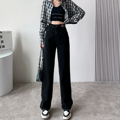 Women's Trendy Wide Leg High Waist Jeans | Great for All Seasons