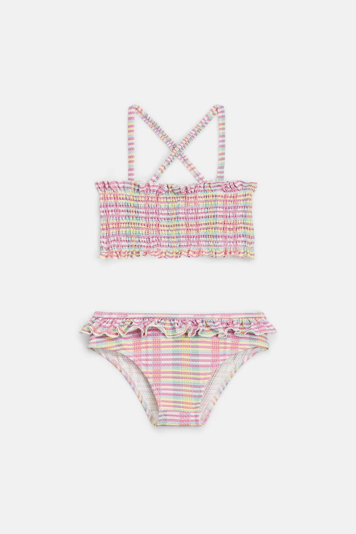 Akane Bikini Set in Pink Island Checks