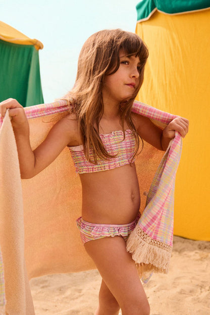 Akane Bikini Set in Pink Island Checks