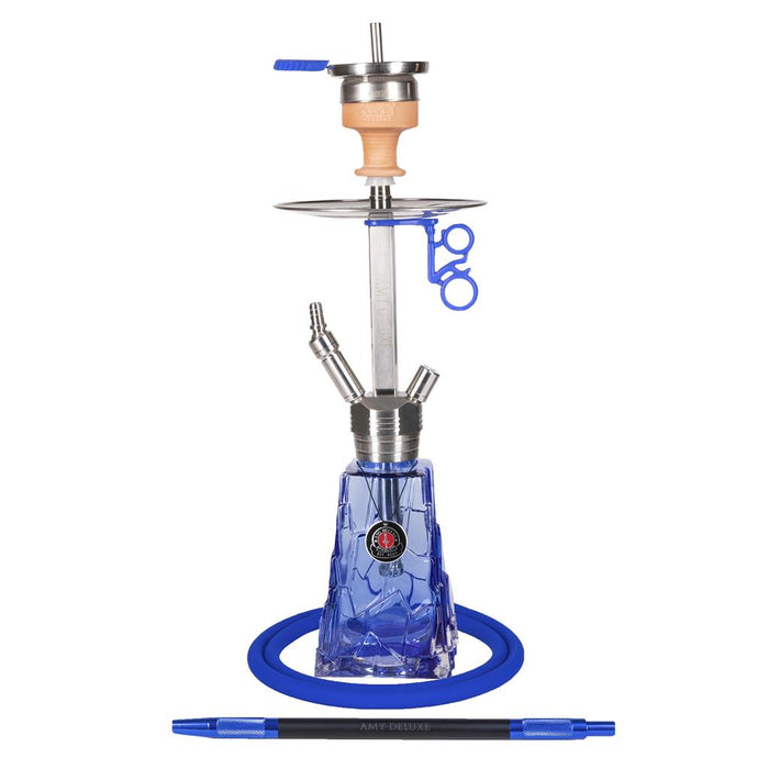 Amy Mini Crystalica Hookah (SS18.02) - Blue