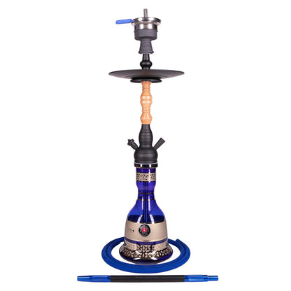 Black/Wood-Blue Base