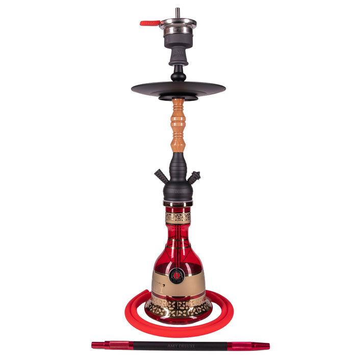 Black/Wood-Red Base
