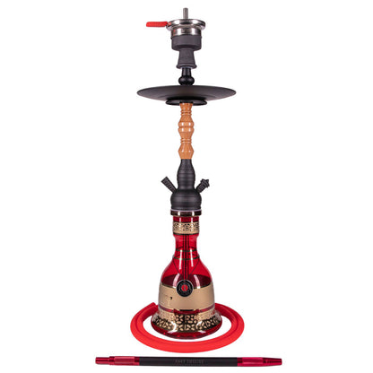 Black/Wood-Red Base