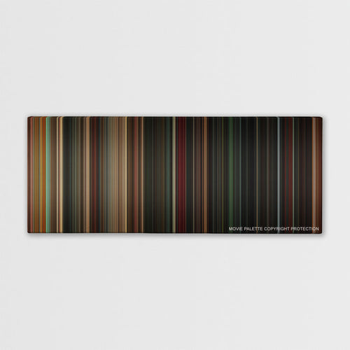 Angels & Demons color palette canvas print: thousands of thin vertical stripes of color
