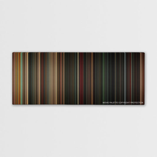 Angels & Demons color palette canvas print: thousands of thin vertical stripes of color