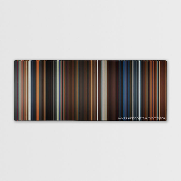 Ant-Man color palette canvas print: thousands of thin vertical stripes of color
