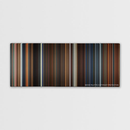 Ant-Man color palette canvas print: thousands of thin vertical stripes of color