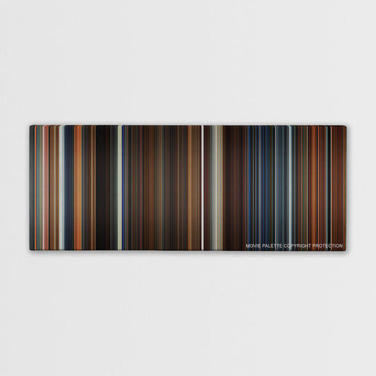 Ant-Man color palette canvas print: thousands of thin vertical stripes of color