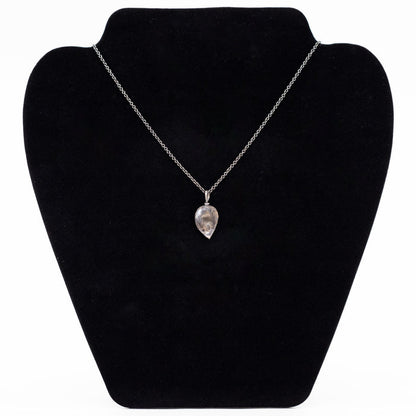 Argentium Leaf Charm Sterling Silver Necklace | Jules Jewel Box
