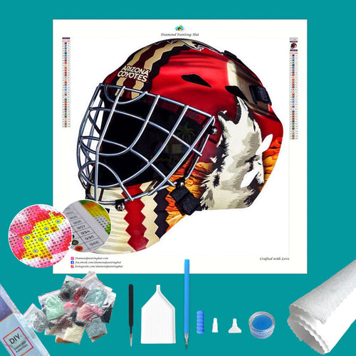 Arizona Coyotes NHL Goalie Mask Diamond Painting-Diamond Painting Hut