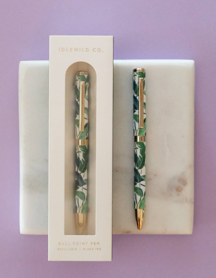 Banana Leaf Ballpoint Luxe Pen