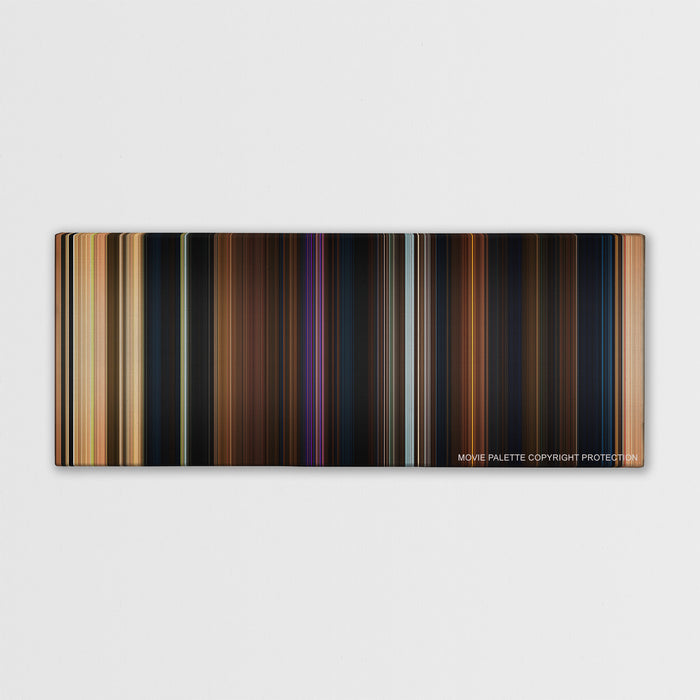 Beauty and the Beast color palette canvas print: thousands of thin vertical stripes of color