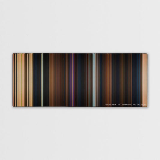 Beauty and the Beast color palette canvas print: thousands of thin vertical stripes of color