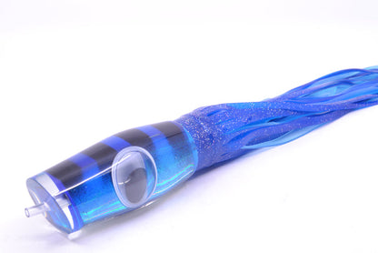 Big T Lures Blue-Silver Pearl Black Bars Leopard 12" 10.7oz Skirted Blue