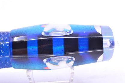 Big T Lures Blue-Silver Pearl Black Bars Leopard 12" 10.7oz Skirted Blue