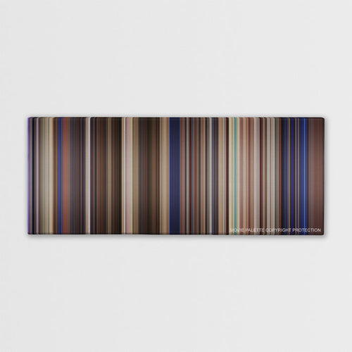 Bill & Ted's Excellent Adventure color palette canvas print: thousands of thin vertical stripes of color