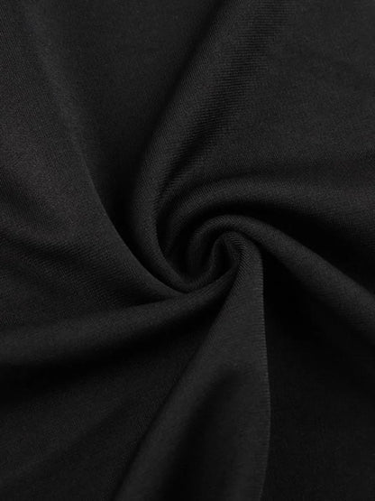Black Halter Party Mini Dress