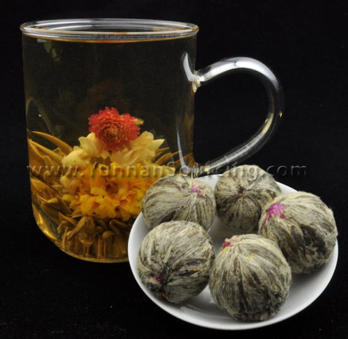 Blooming Tea Balls "Well of Wisdom" Hand Crafted Flowering Tea | Yunnan Sourcing Tea Shop