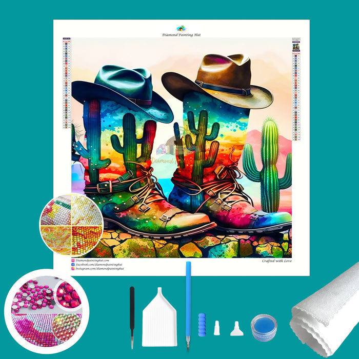 Boots and Hat Crystal Diamond Painting