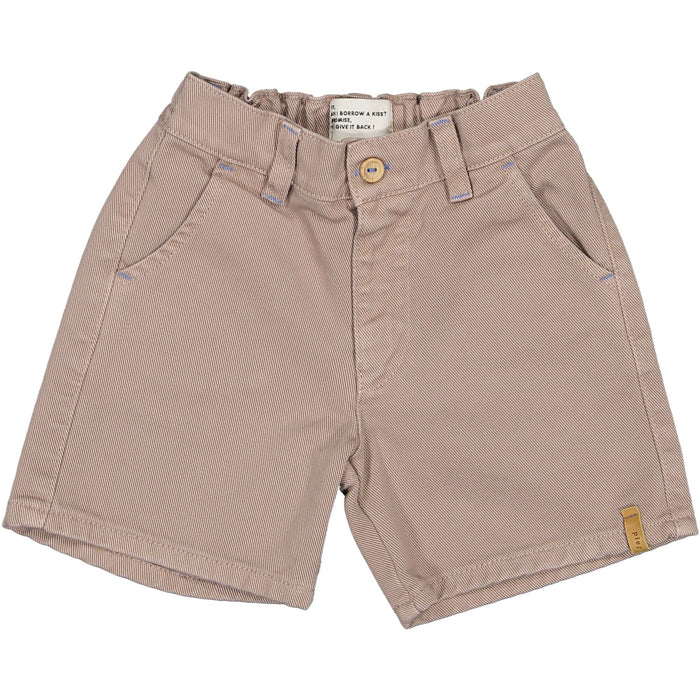 Boy Shorts in Taupe Canvas