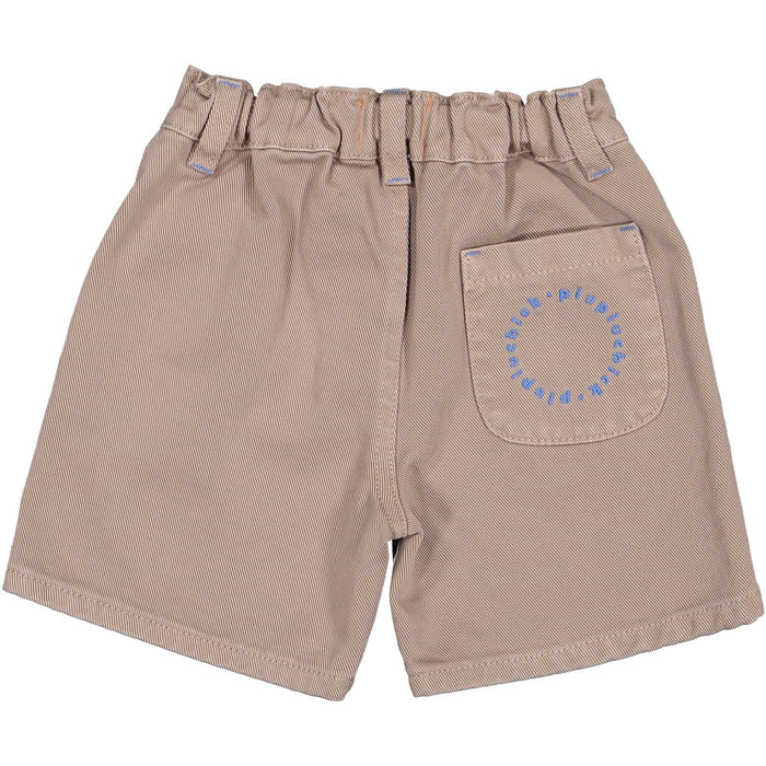 Boy Shorts in Taupe Canvas