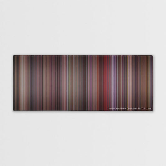 Breakfast at Tiffany's color palette canvas print: thousands of thin vertical stripes of color