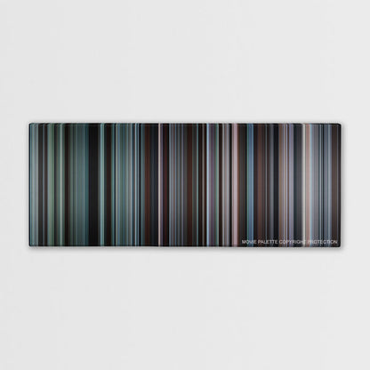 Brokeback Mountain color palette canvas print: thousands of thin vertical stripes of color