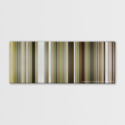 Bruce Almighty color palette canvas print: thousands of thin vertical stripes of color