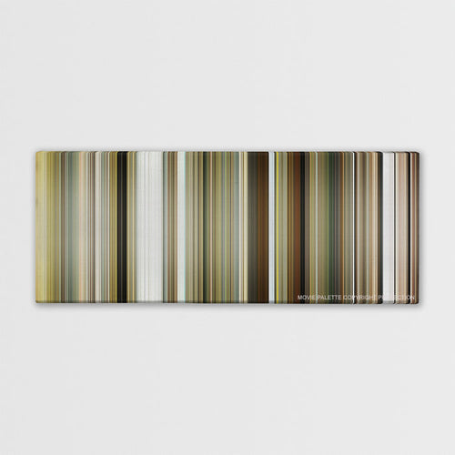 Bruce Almighty color palette canvas print: thousands of thin vertical stripes of color