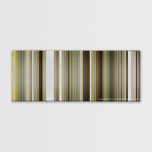 Bruce Almighty color palette canvas print: thousands of thin vertical stripes of color