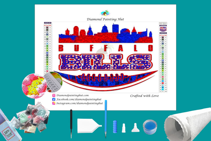 Buffalo Bills Diamond Painting-Diamond Painting Hut