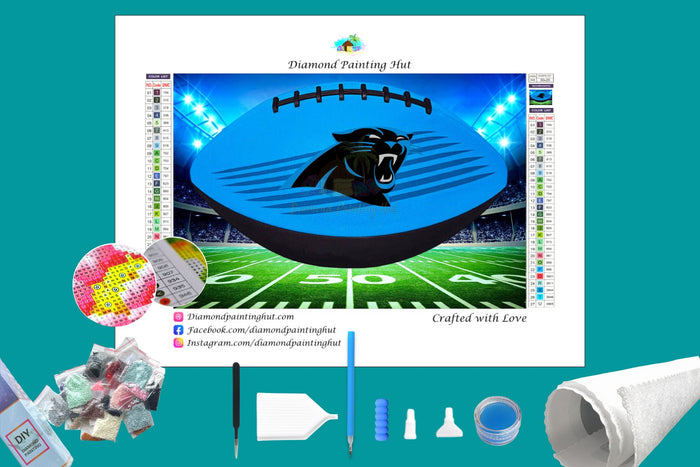 Carolina Panthers  NFL Football Diamond Painting-Diamond Painting Hut