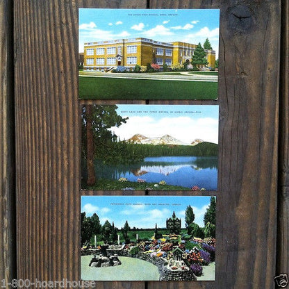 CENTRAL OREGON Linen Postcards 1930s